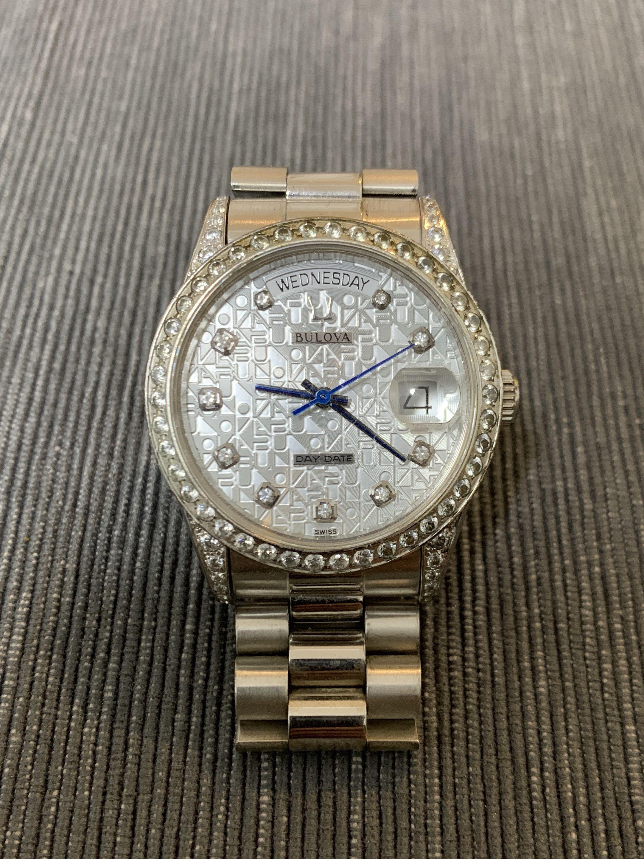 Bulova Diamond Men Watch Swiss Made Luxury Watches on Carousell