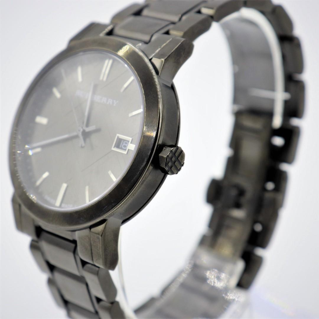Authentic Burberry Men s The City Watch Gunmetal BU9007