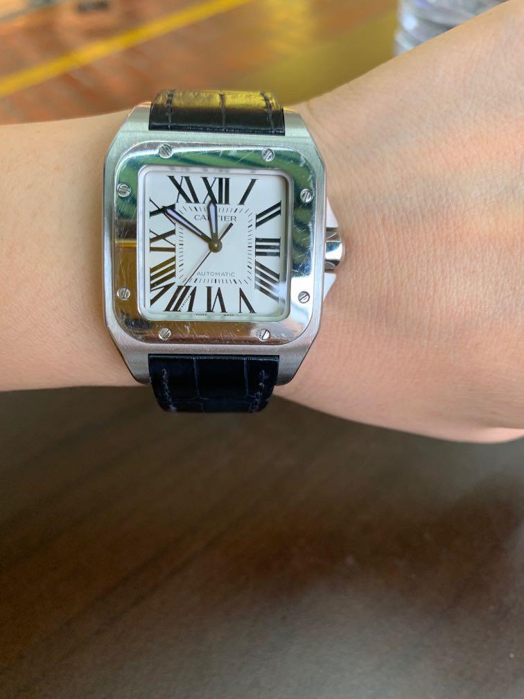 Cartier santos clearance 100 small