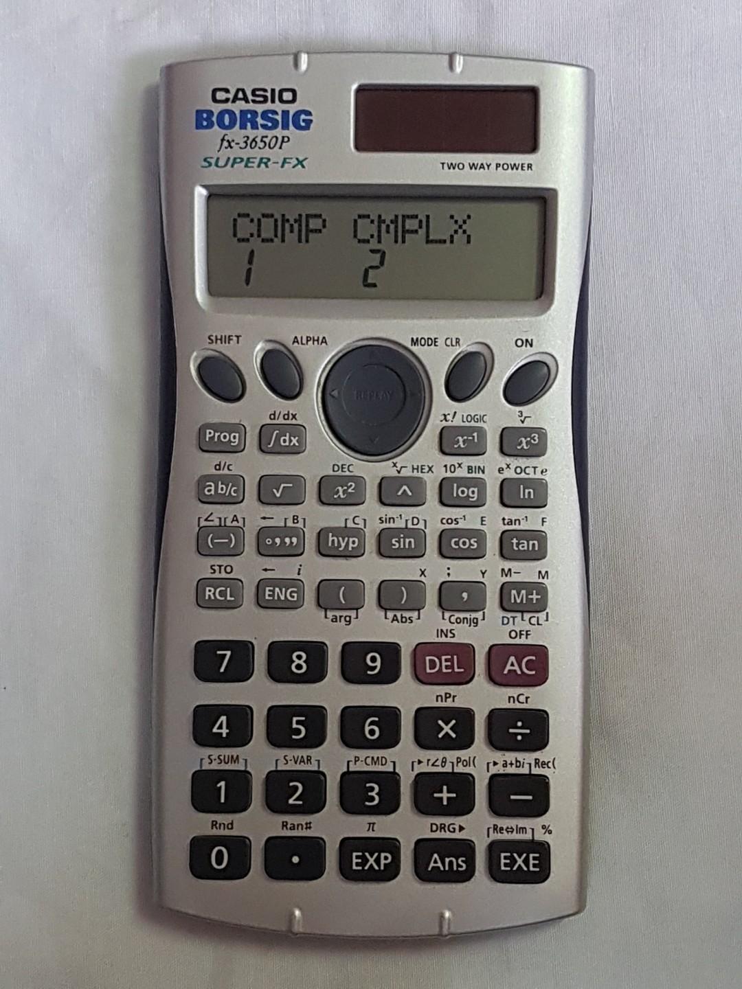 Casio 3650p clearance