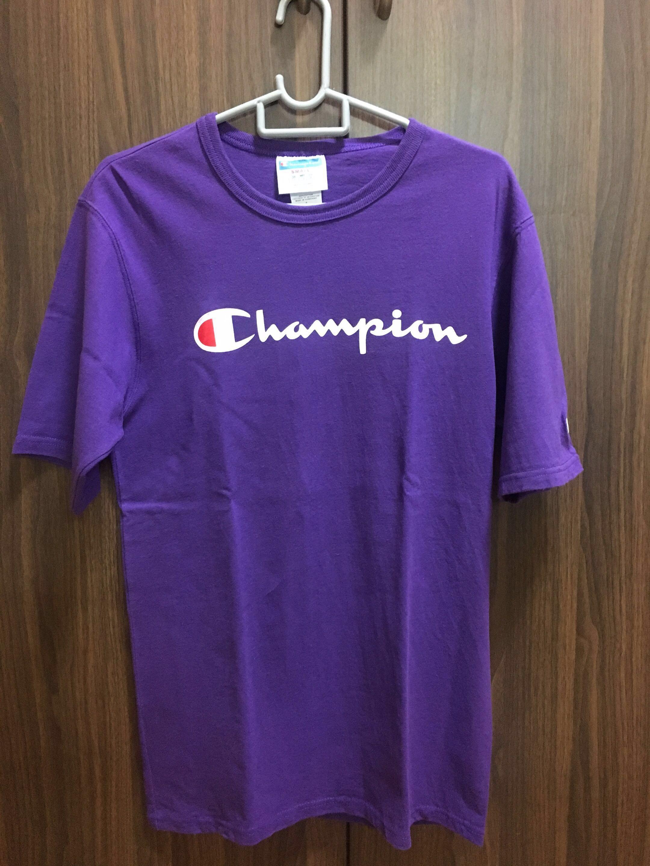 Champion Purple Script Tee, Men's 