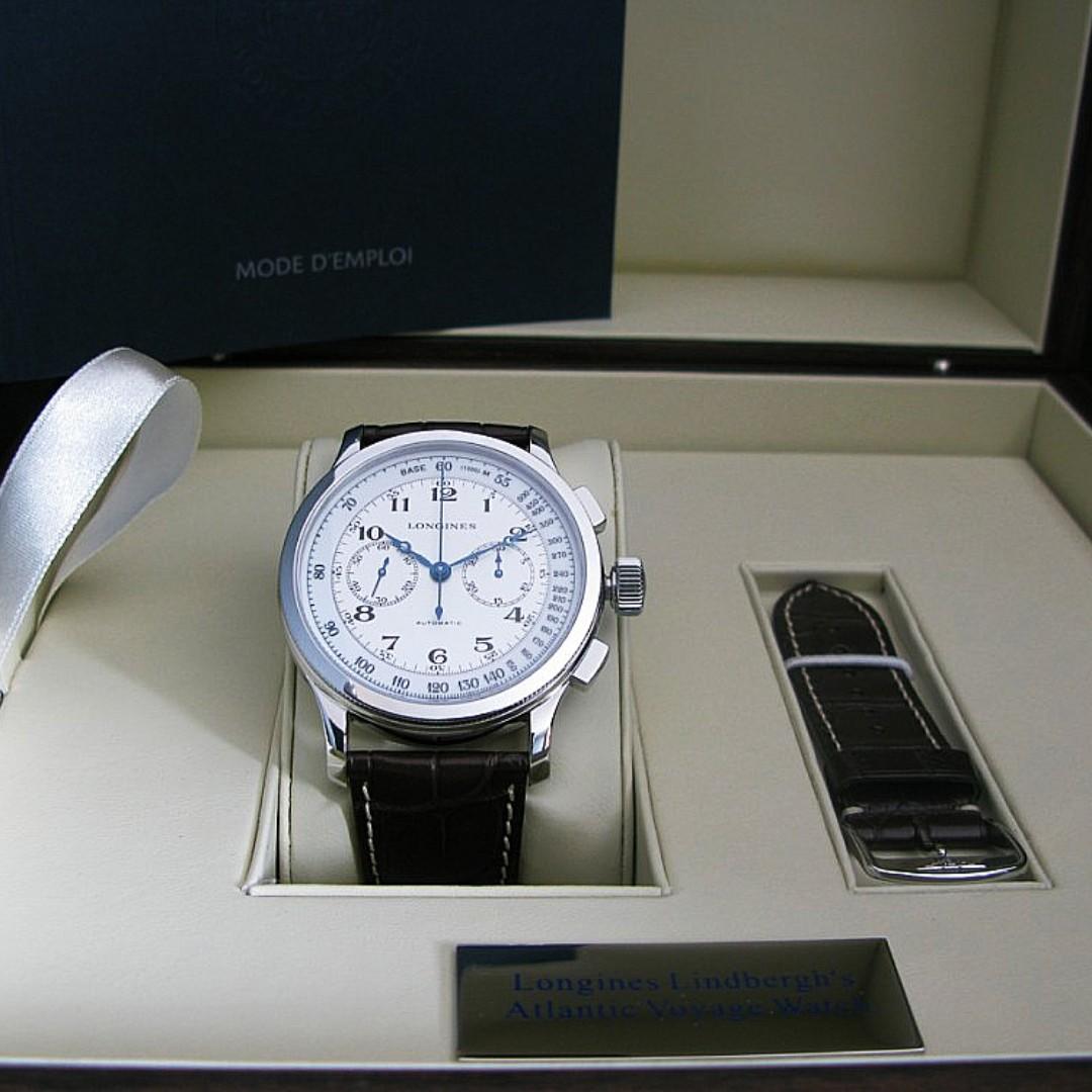 Collectible Longines Lindbergh Atlantic Voyage Chronograph 47mm