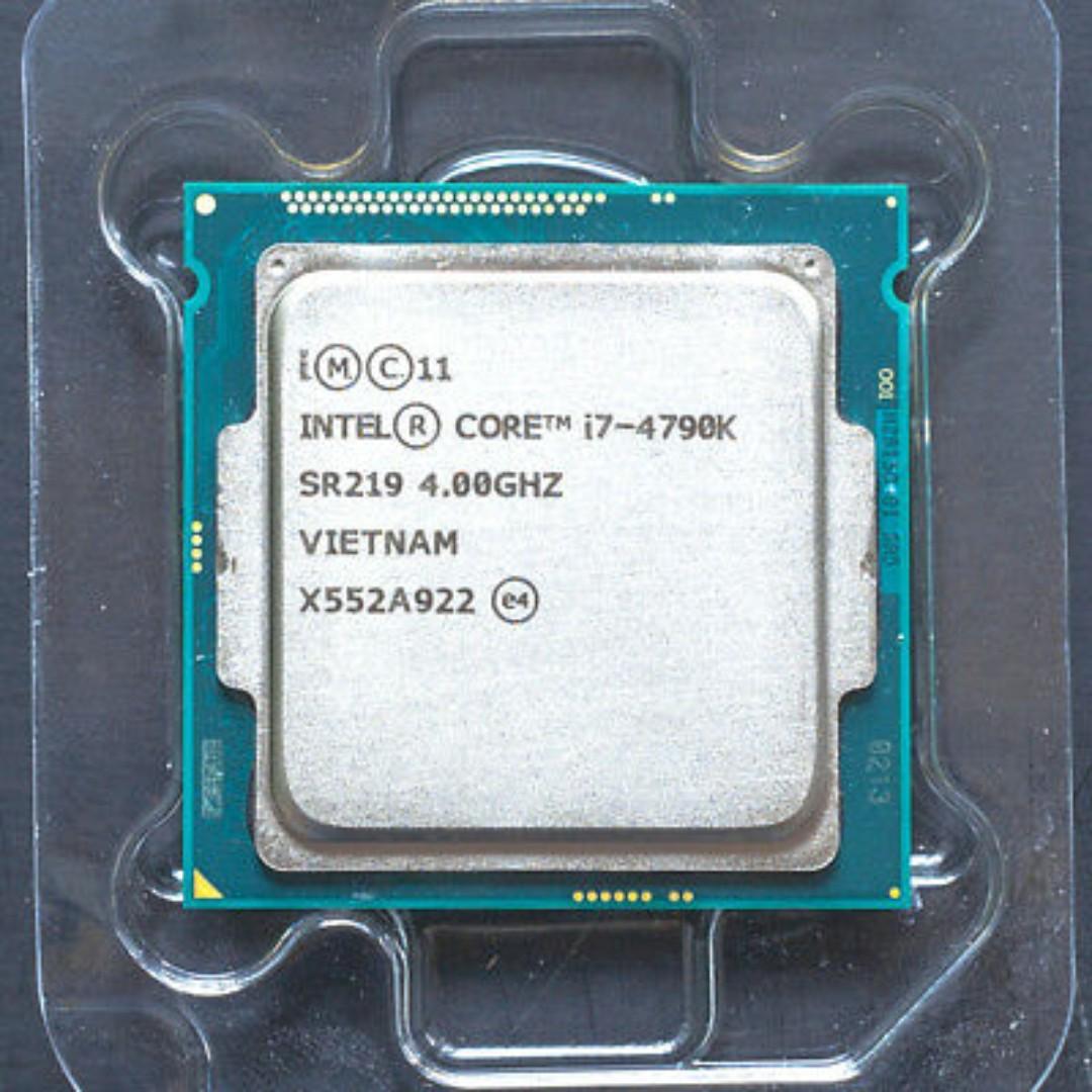 Cpu Intel I7 4790k Electronics Computer Parts Accessories On Carousell