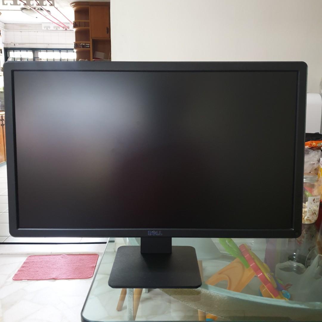 24" monitor Dell E2414Ht with stand connectors: VGA, DVI-D 
