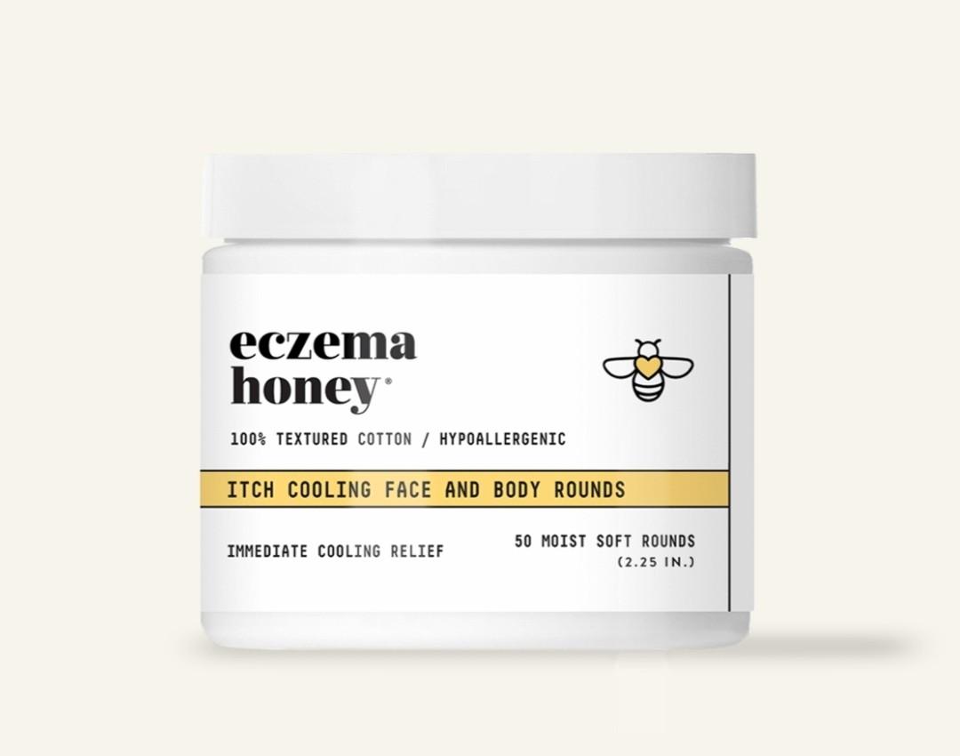 Itch Cooling Face & Body Rounds / Pads [Eczema Honey], Beauty