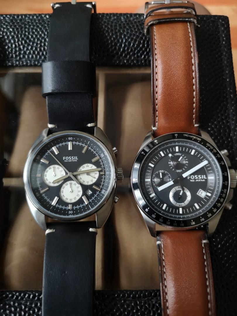 Fossil panda chronograph sales