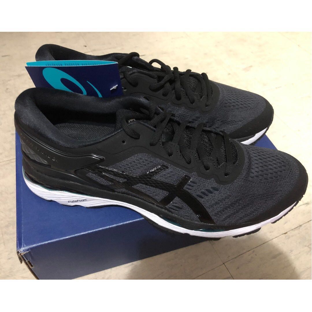 asics gel kayano 24 black phantom white