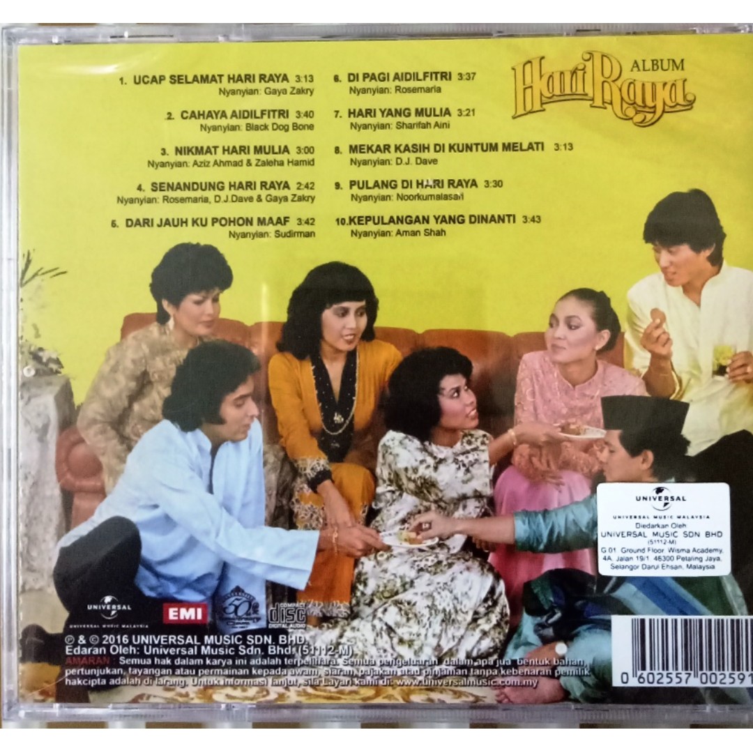 Hari Raya Cd Album Hari Raya Sudirman Aman Shah Dj Dave Noorkumalasari Music Media Cd S Dvd S Other Media On Carousell