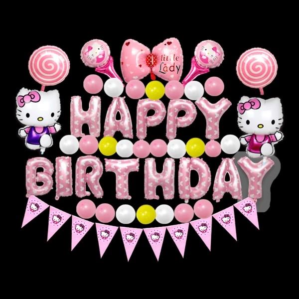 Hello Kitty Happy Birthday Foil Balloons Hobbies Toys Stationery Craft Occasions Party Supplies On Carousell