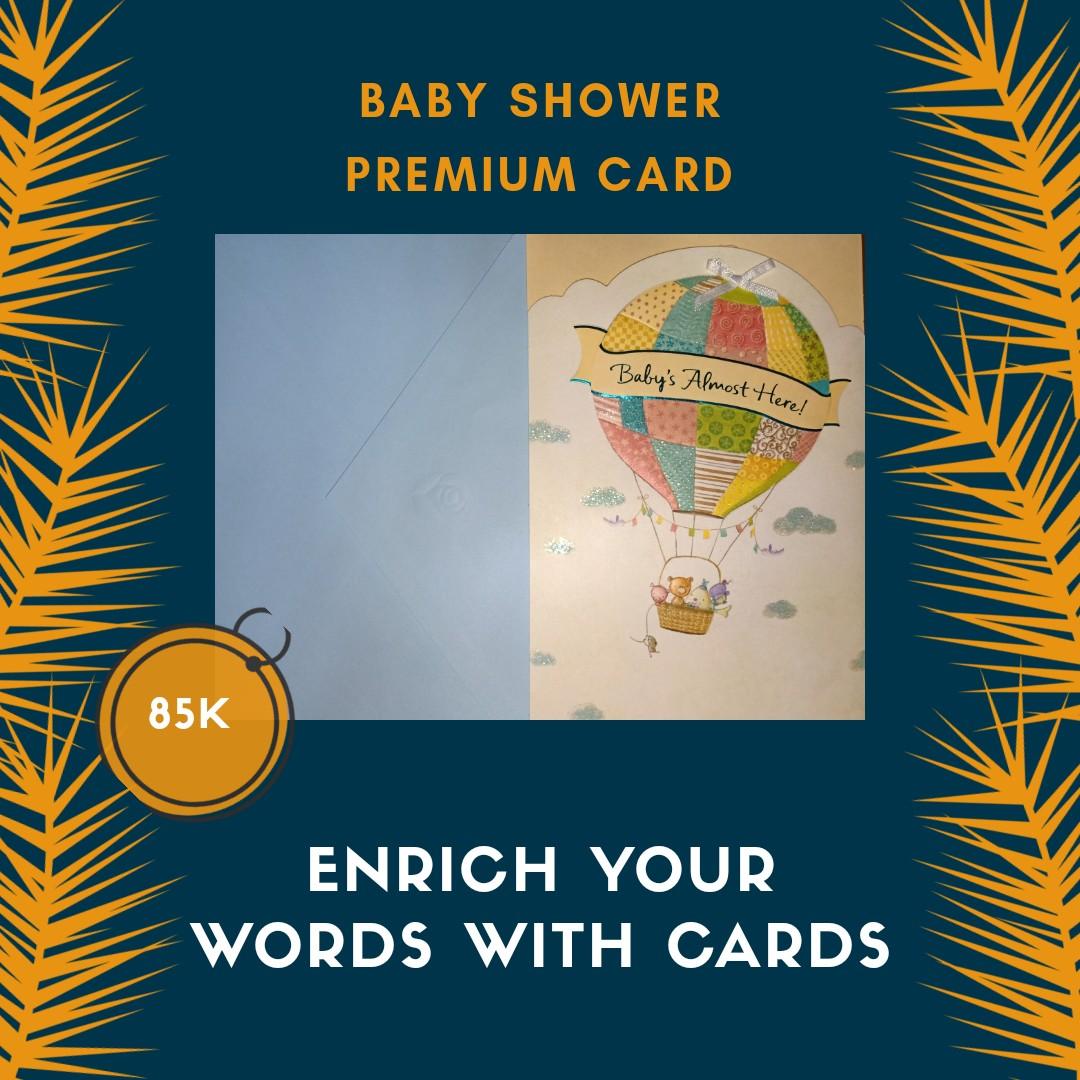 Kartu Ucapan Baby Shower Import Tickets Vouchers Gift Cards