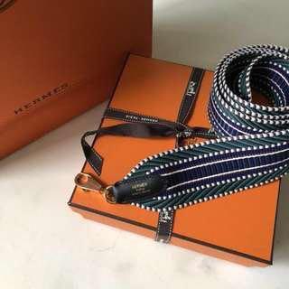 99% NEW HERMES Sangle Cavale 25 mm bag strap, Luxury, Accessories on  Carousell