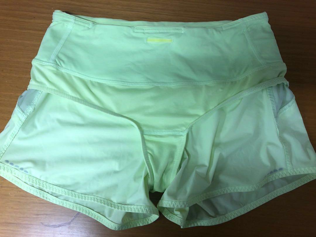 Lululemon Shorts Lime Green Size 4 