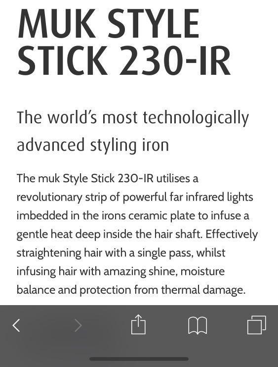 muk straightener 230 ir