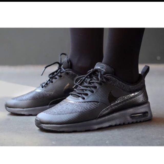 Air Bubble Womens Nike Air Max Thea Black Women's Shoes Nike W Air