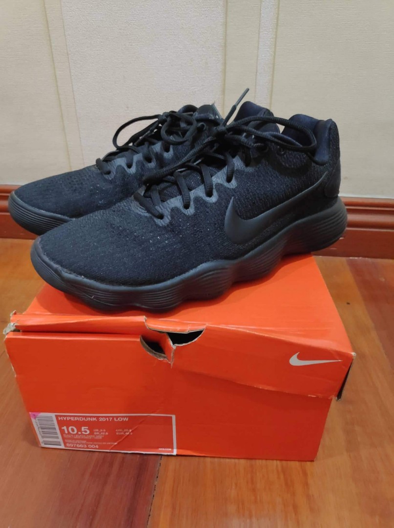 Hyperdunk 2017 hotsell low triple black