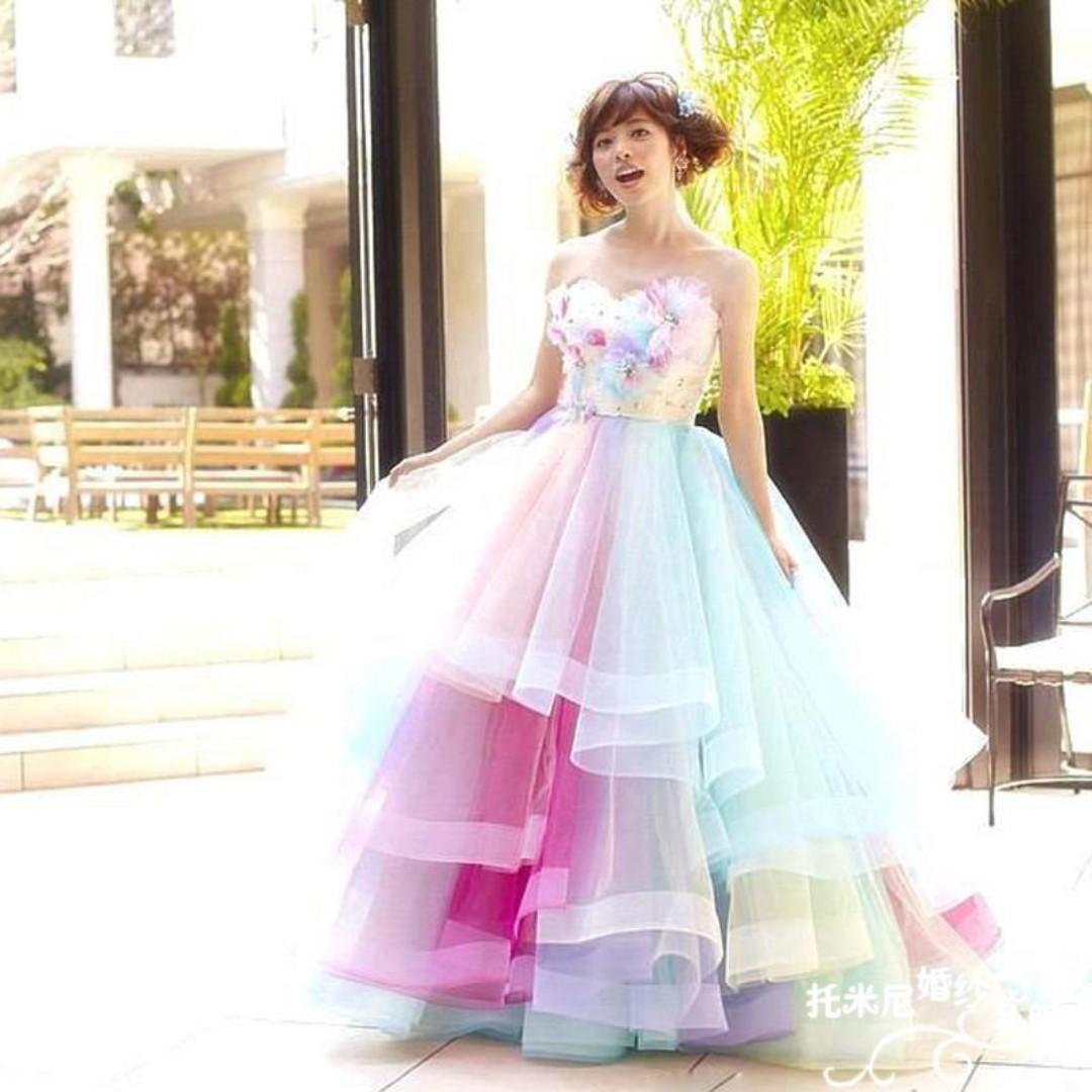 Unicorn color best sale dress womens