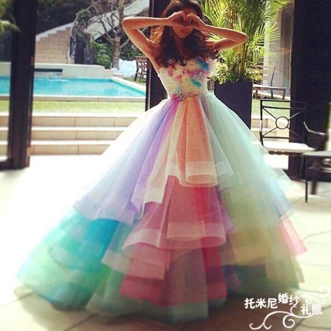 unicorn wedding dress