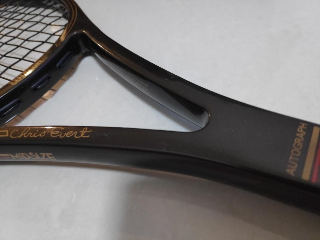 chris evert autograph racket