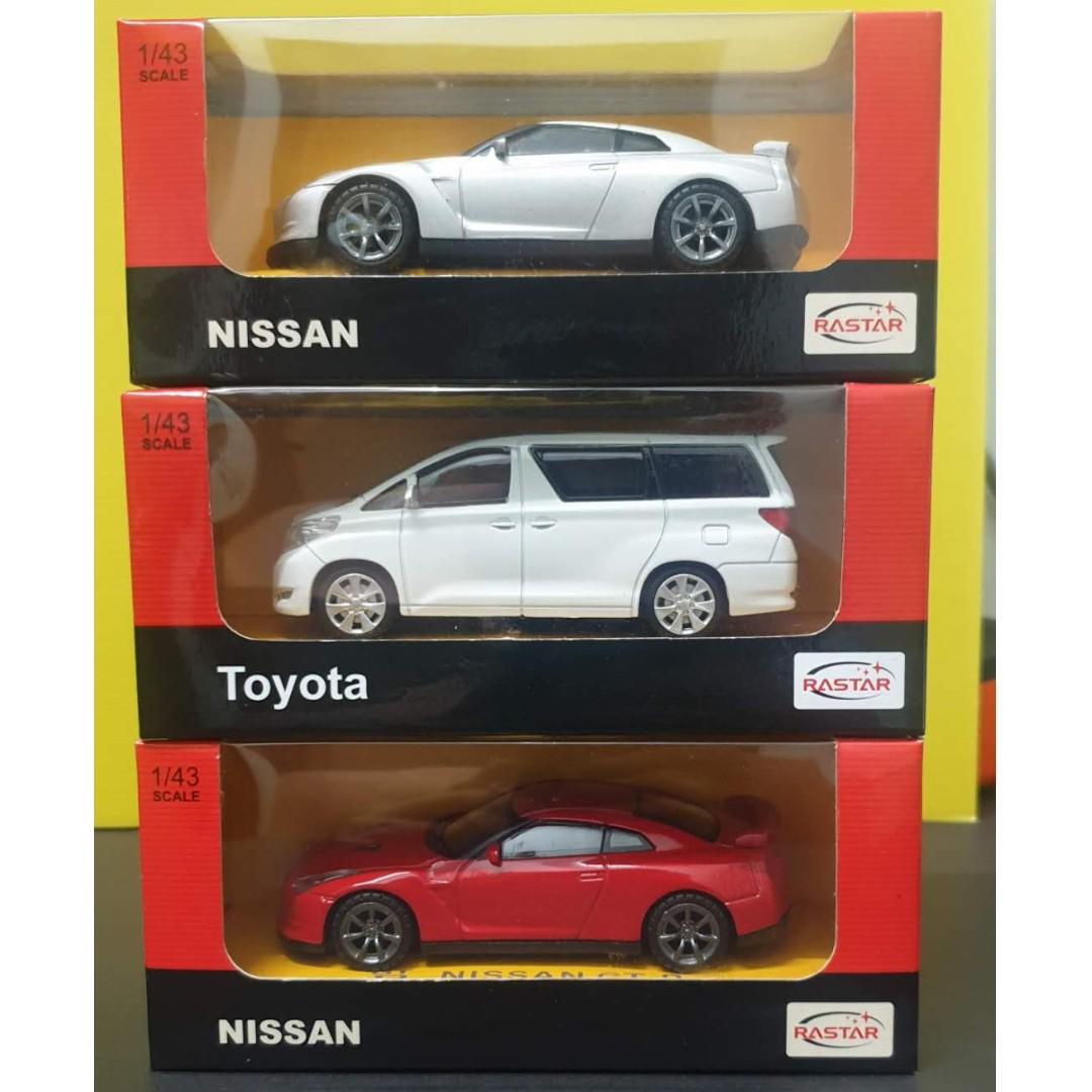 RASTAR Nissan and Toyota Diecast 3pc sell in bundle Hobbies
