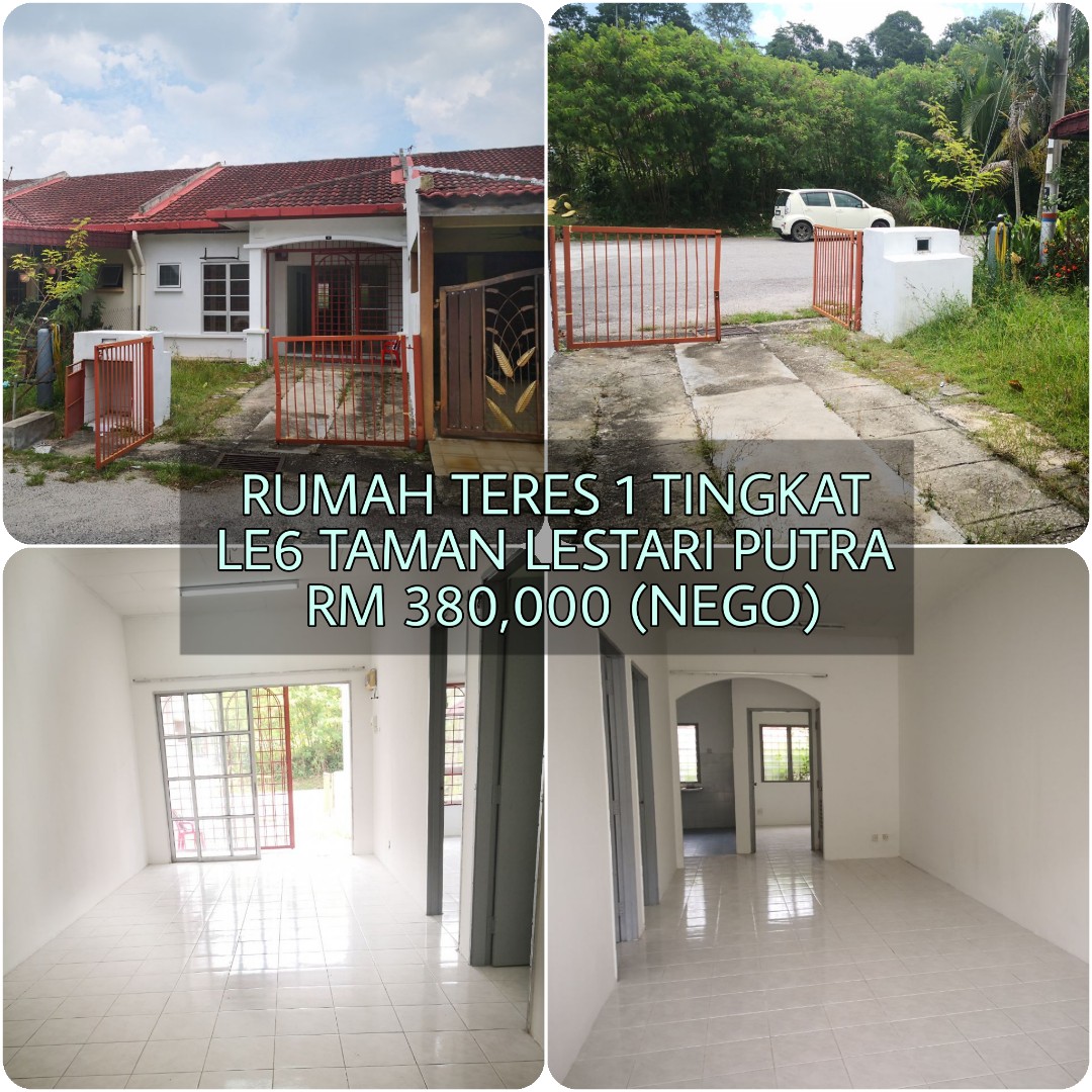 Seri Kembangan Taman Lestari Putra Lep 6 Single Storey Terrace Property For Sale On Carousell