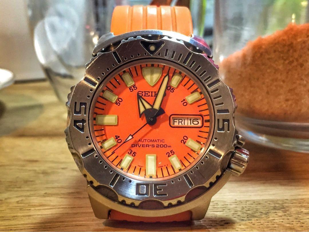 Seiko 5 monster orange diving classic collection
