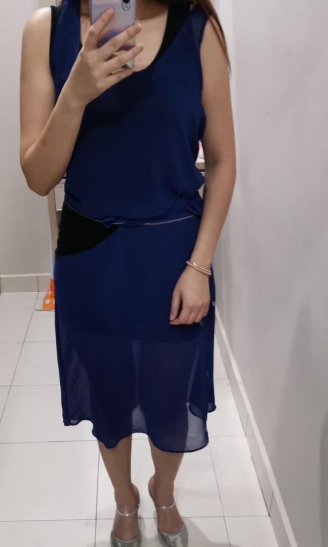 Semi-transparent long dress Dresses