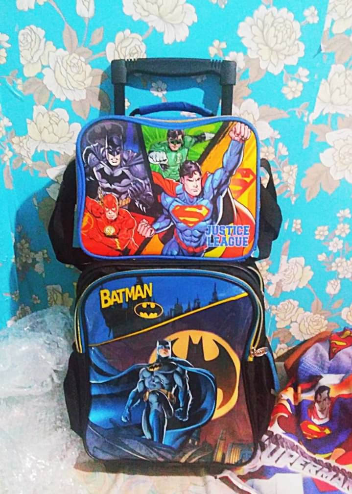 SM BATMAN TROLLEY BAG FOR KIDS, Babies & Kids, Going Out, Strollers on