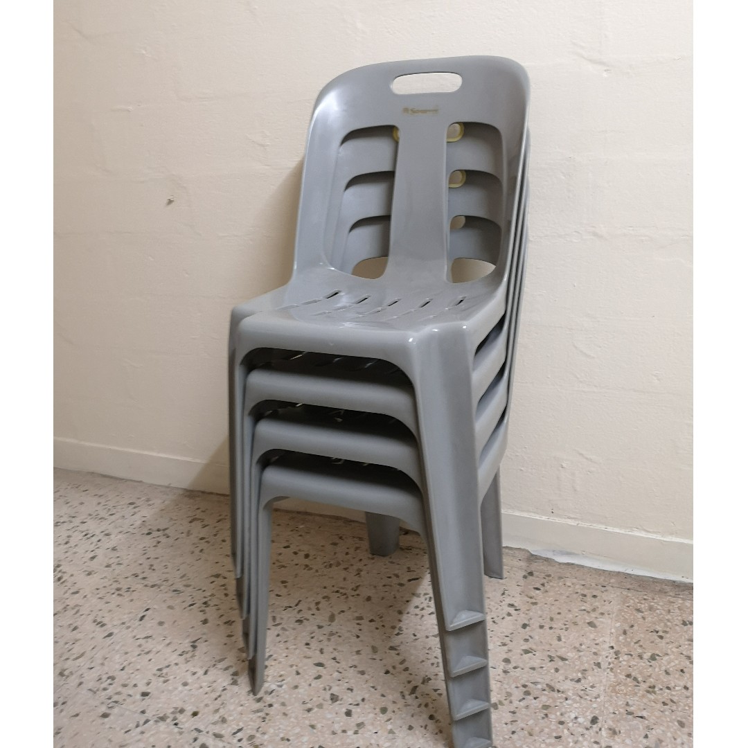 Gray plastic chairs discount