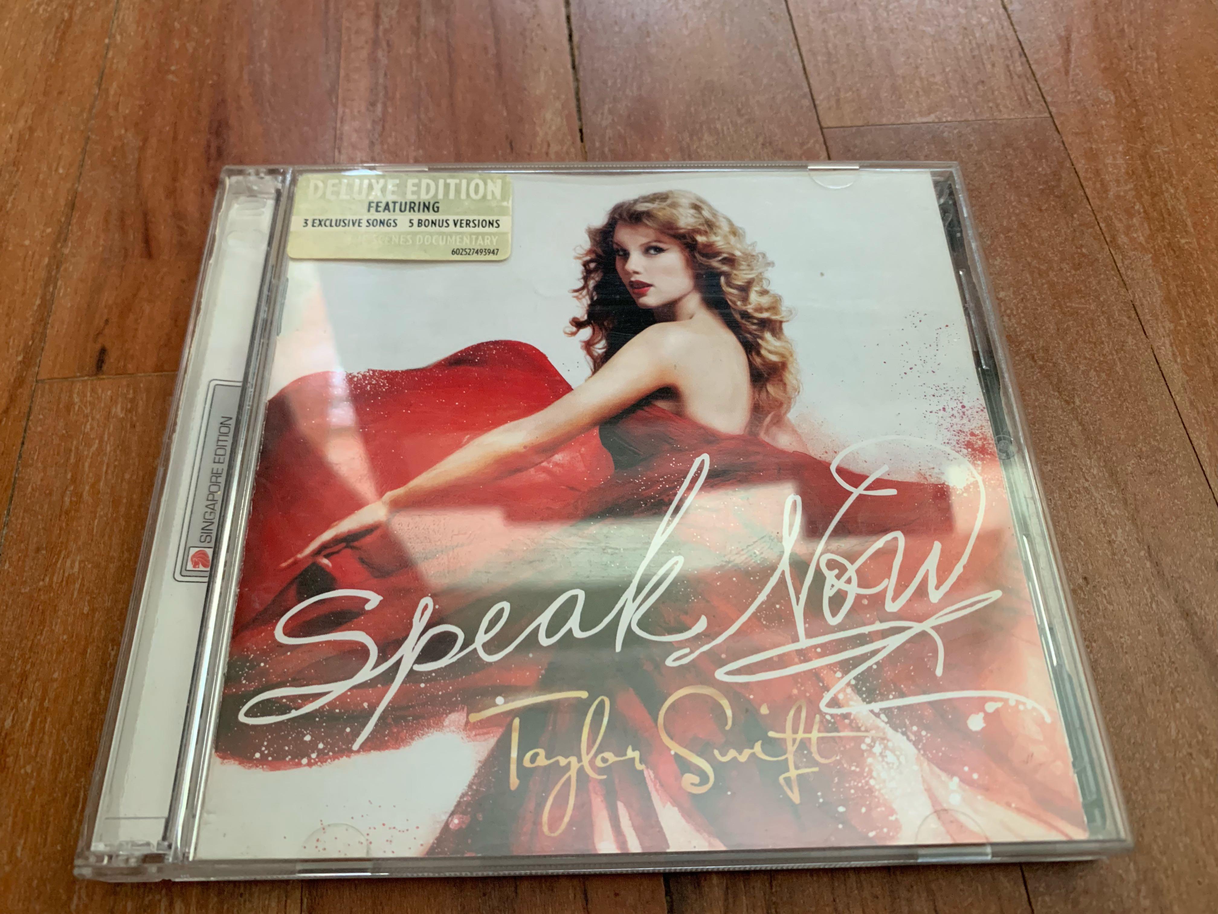Taylor Swift Speak Now Deluxe Edition Singapore Edition Hobbies And Toys Music And Media