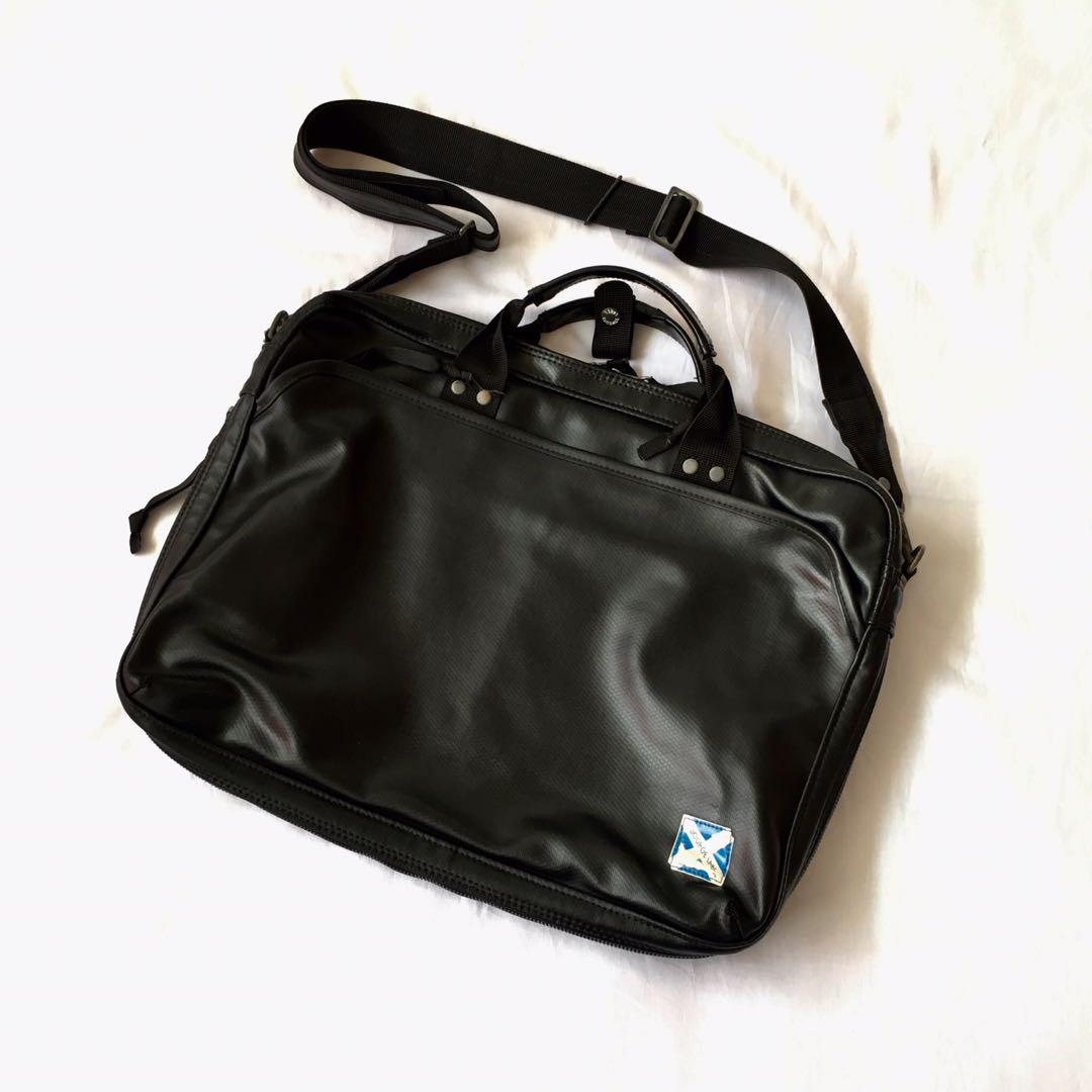 Yoshida Luggage Label New Liner 2 Way Briefcase Japan Preloved, Men's