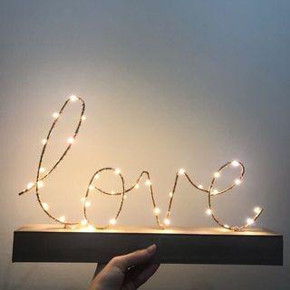 LOVE light decoration