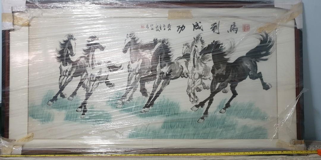 8 Nice Horses Chinese Painting Vintage Collectibles Vintage