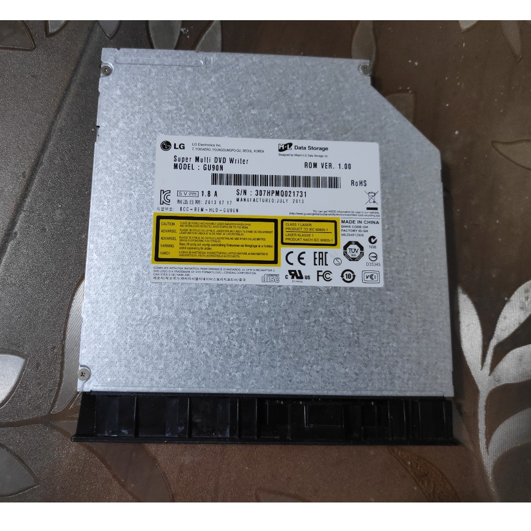 9 5mm Hitachi Lg Gu90n 8x Cd Dvd Rw Burner Drive For Lenovo Thinkpad E540 E440 Electronics Computers Laptops On Carousell