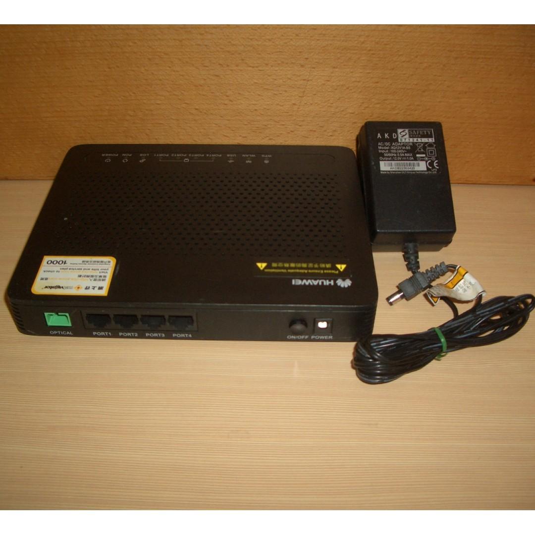 HUAWEI 華為 EchoLife HG8045 光纖 WiFi Modem 適合還機 HKT PCCW 電訊盈科 網上行 Now TV