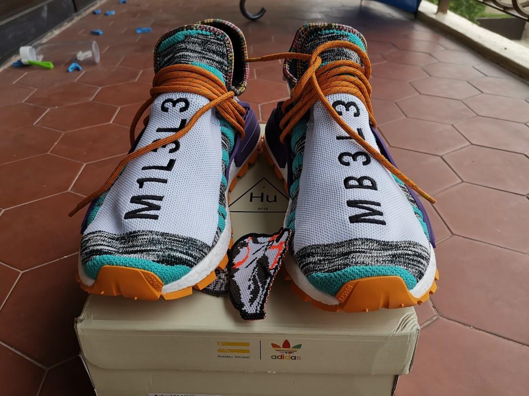 Adidas NMD Human Race Solar Orange Open for trade Men s Fashion Footwear Sneakers on Carousell
