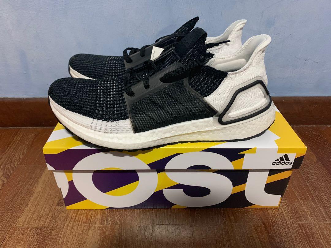 Adidas Ultra Boost 19 2019 Black White Colourway Men s Fashion