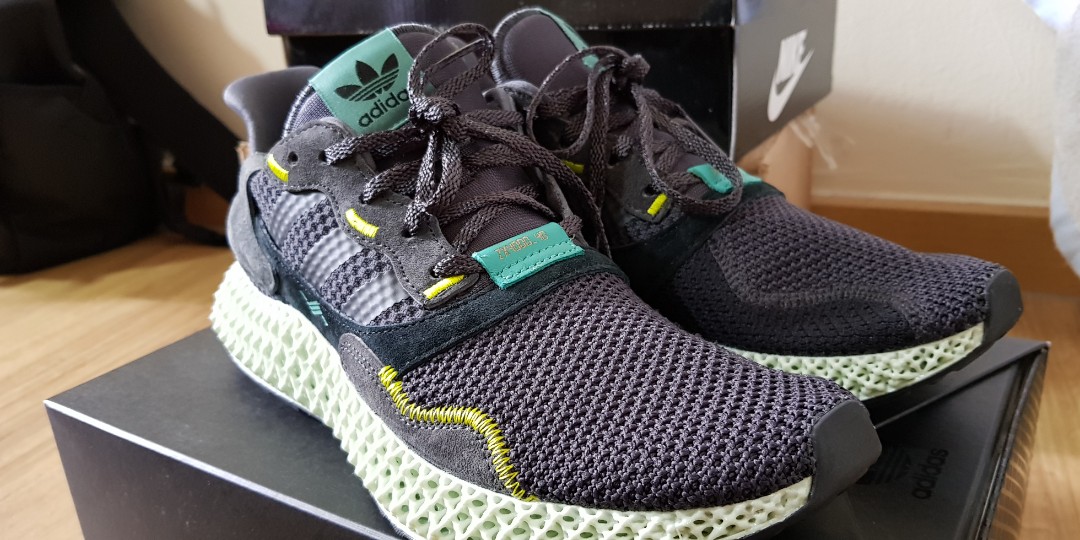 Adidas ZX 4000 4D Carbon Men s Fashion Footwear Sneakers on