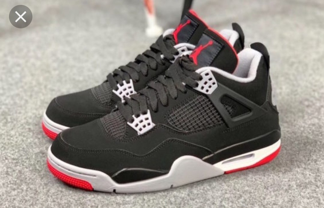 Mens air clearance jordan 4 bred