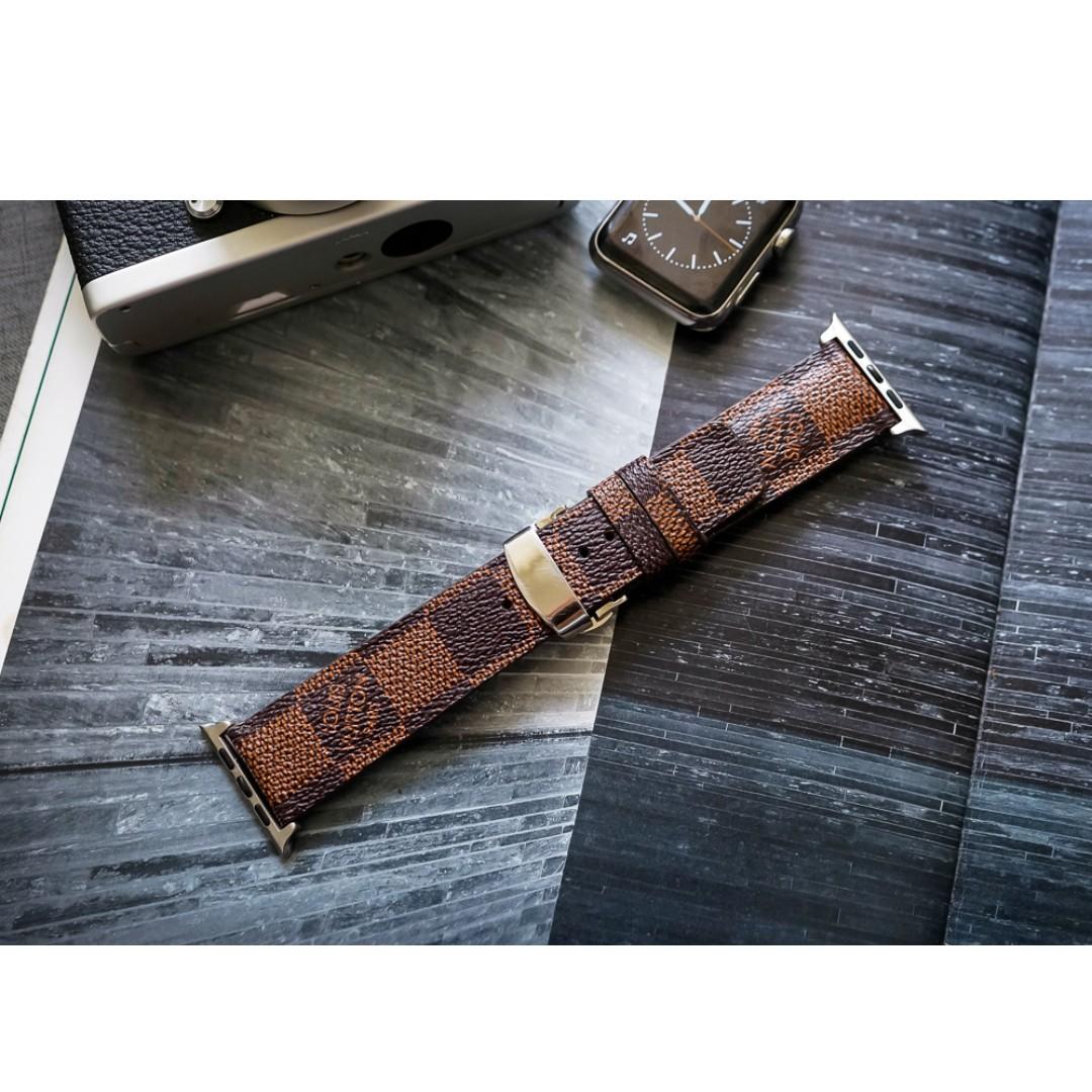 Apple Watch Series 4 Band Size 44mm 40mm Series 1 2 3 Size 42mm 38mm Apple Watch Band Brown Leather Watch Straps Design Craft Handmade Craft On Carousell