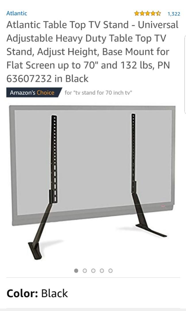 Atlantic adjustable table top cheap tv stand 63607232