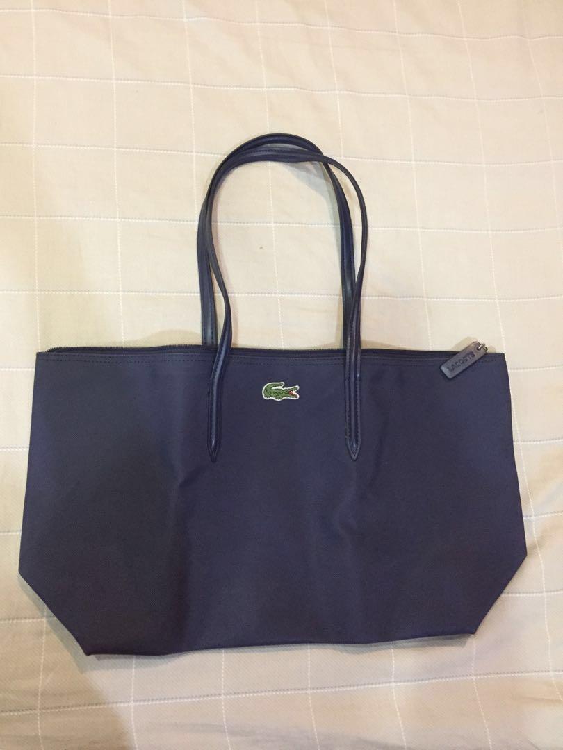 Navy blue lacoste bag sale