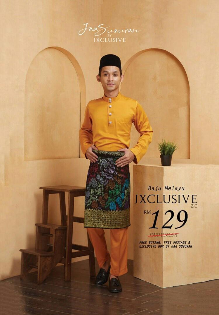 35 Trend Terbaru Baju Melayu Warna Kuning  Mustard JM 