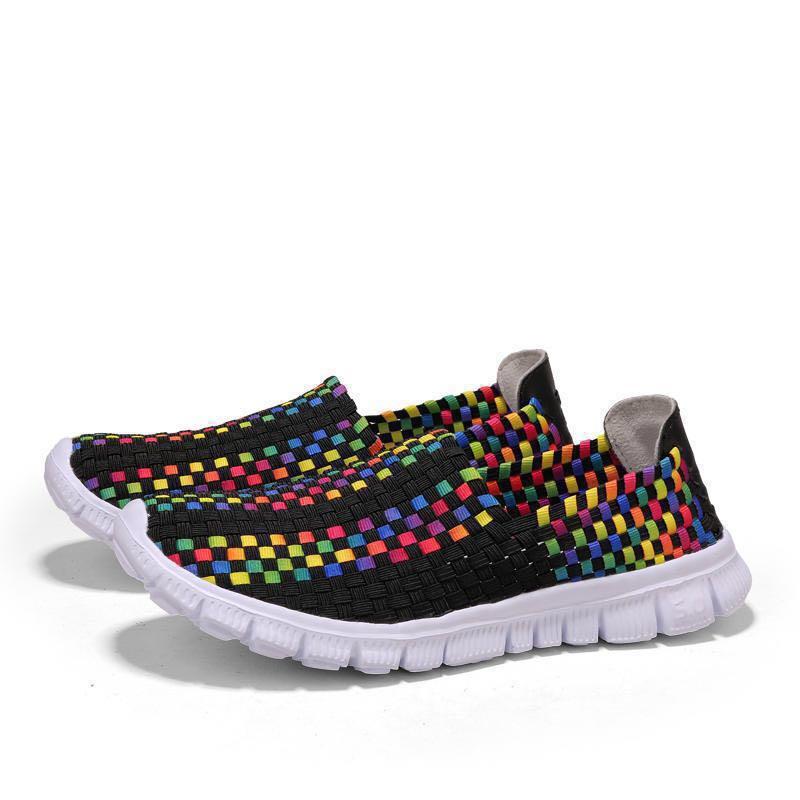 colourful canvas shoes