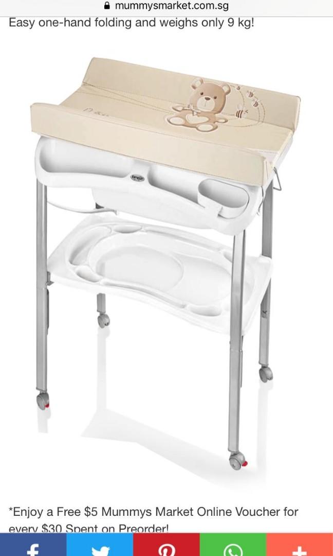 Brevi Baby Bath Changing Table : Baby Bath Changing Table Brevi Lindo Ergonomic 501 White Rabbit For Sale Online Ebay : The height is great and eliminated painful bending over to bath the baby