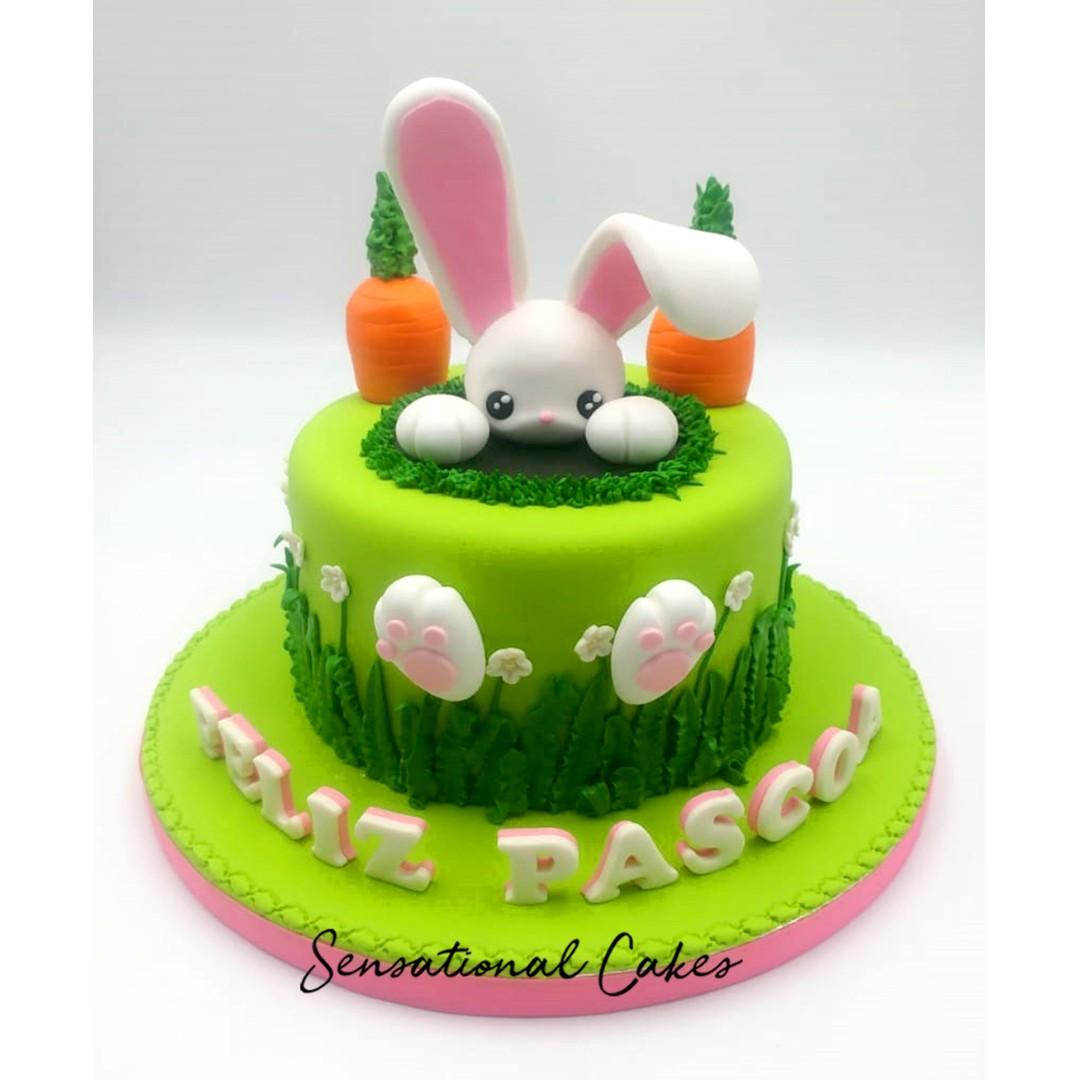 Bunny Pet Animal With Carrot Design 3d Customized Birthday Cake Singaporecake 1stbirthday Animalcakes Rabbitcake Cutemonstercake Cutecake Charactersugarcraftcake Singaporecake Childrencake Specialthemecake Birthdaycakesingapore Food