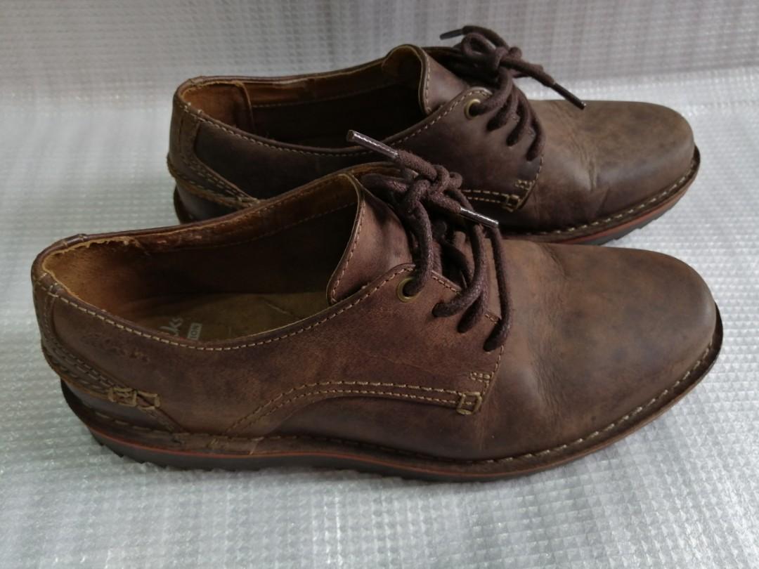 clarks shoes brown leather