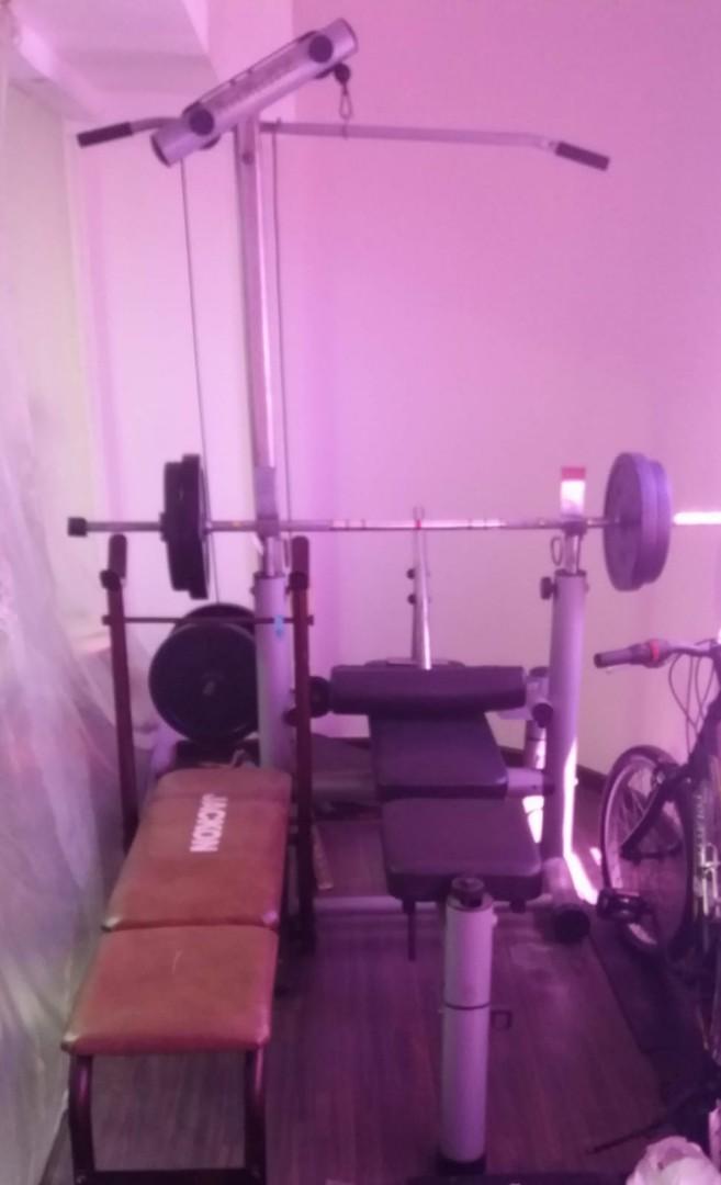 Dumb Bell Bar Bell Bench Press Set Free Weights Chest