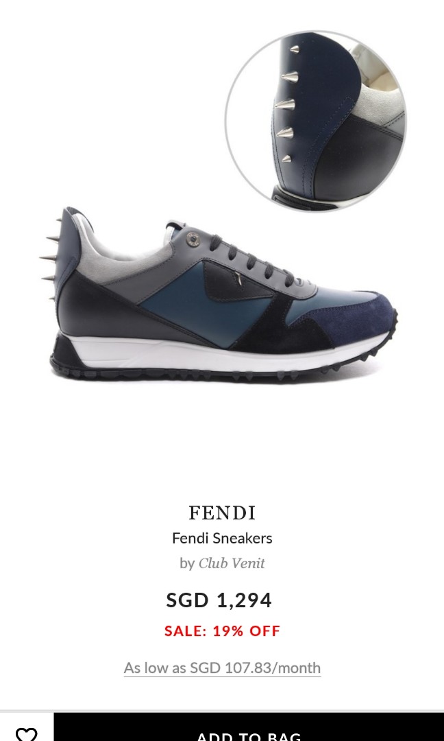 Fendi shoes, Men's Fashion, Footwear 