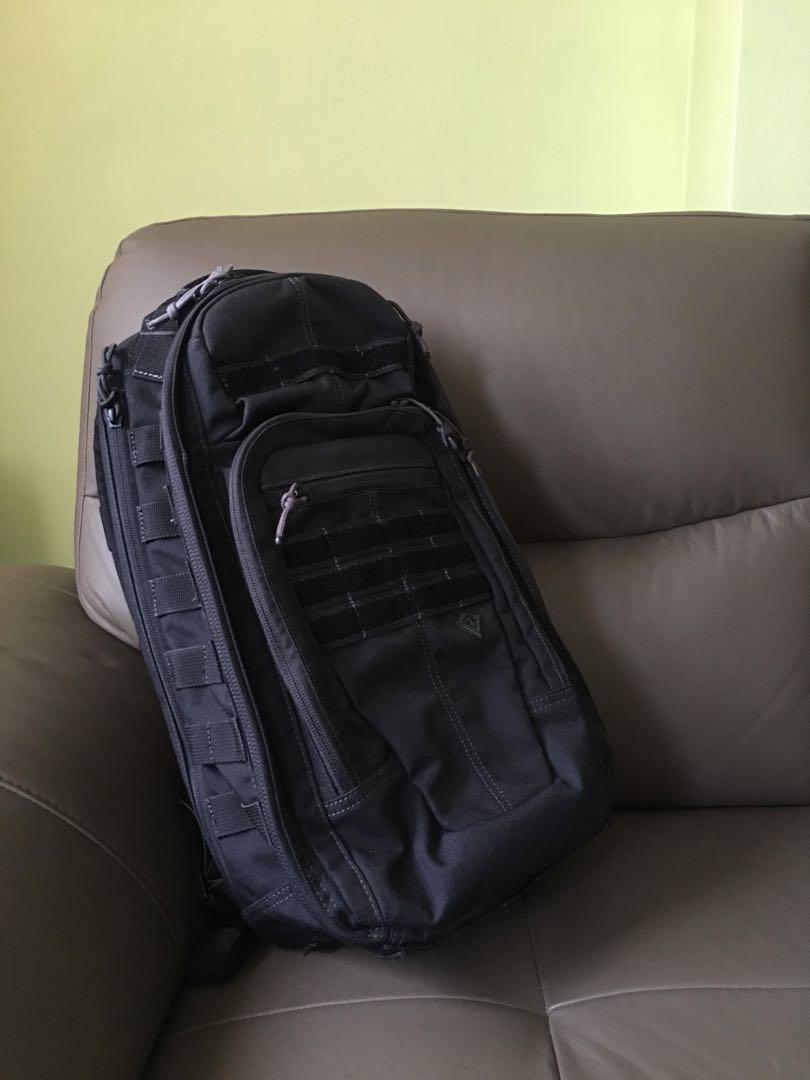 crosshatch sling pack