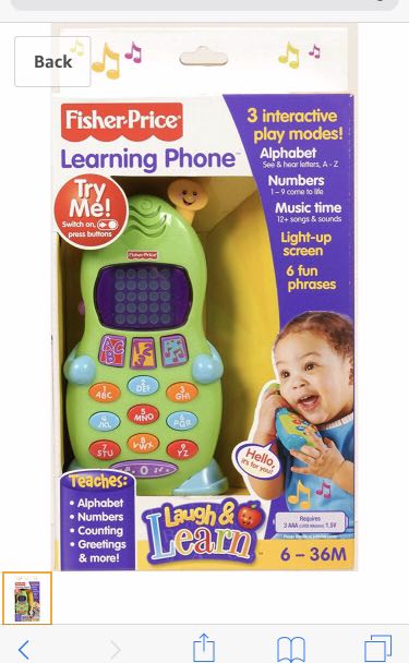 fisher price educational toys
